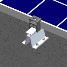 MageFoot Rail-less Solar Mounting Racking Kit Comp Asphalt Shingle Roof Install