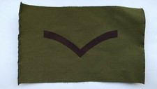 BRITISH ARMY OLD PATTERN RANK INSIGNIA 1980s LANCE CORPORAL. 