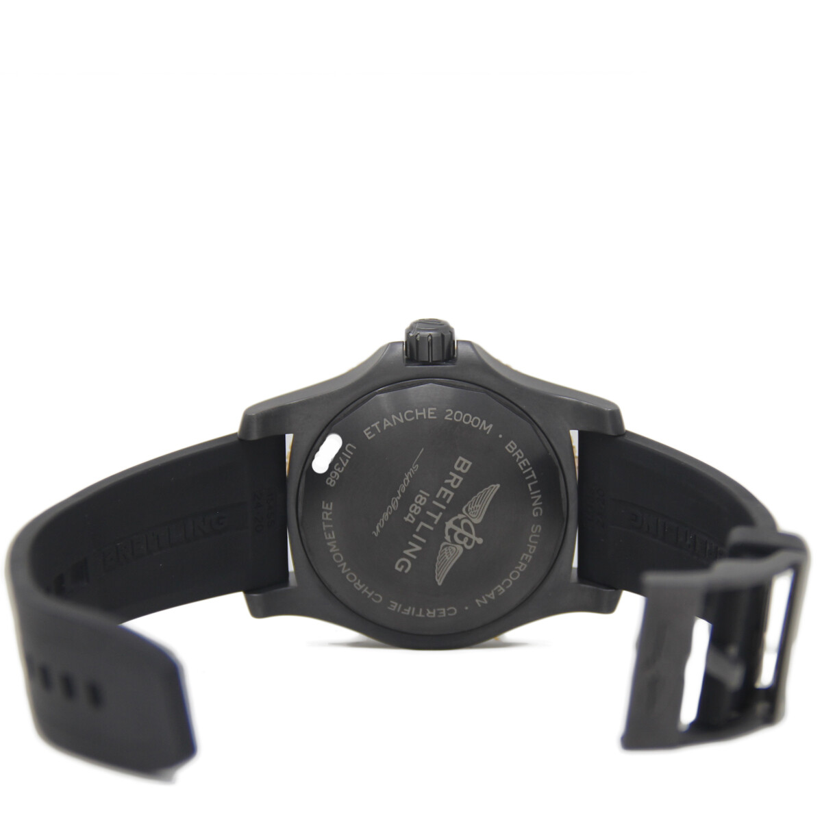 NEW Breitling Superocean II Black Steel Rose Gold U17368 FACTORY