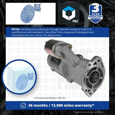 Starter Motor fits MITSUBISHI SPACE WAGON 1.8D 86 to 91 4D65T Blue Print Quality