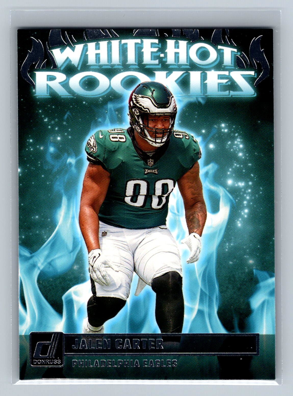 2023 Donruss Jalen Carter White Hot Rookies #WHR-3 Philadelphia Eagles