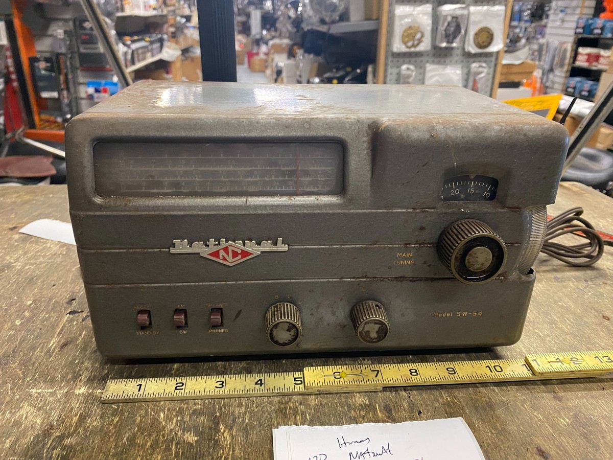 Vtg 1946 National Radio corp america Tube SW-54-1 Shortwave