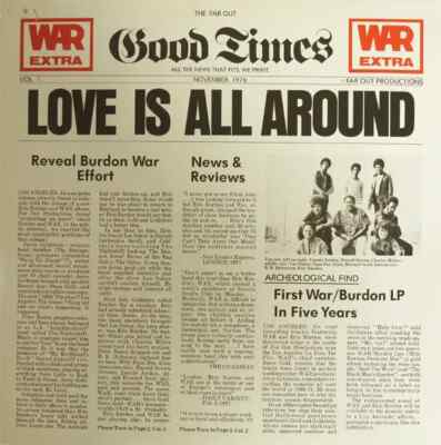 Eric Burdon & War Love Is All Around NEAR MINT LAX Records Vinyl LP