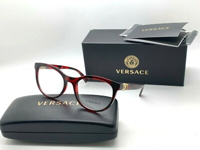 red versace eyeglasses