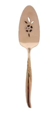  Oneida Ltd Stainless Premier La Rose Pierced Pie/Cake  Server Wm A. Rogers 