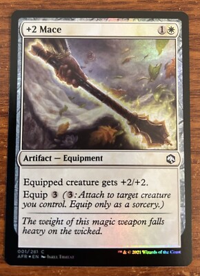 2021 MTG Dungeon and Dragons Adventures in the Forgotten Realm Foil #1  +2 Mace