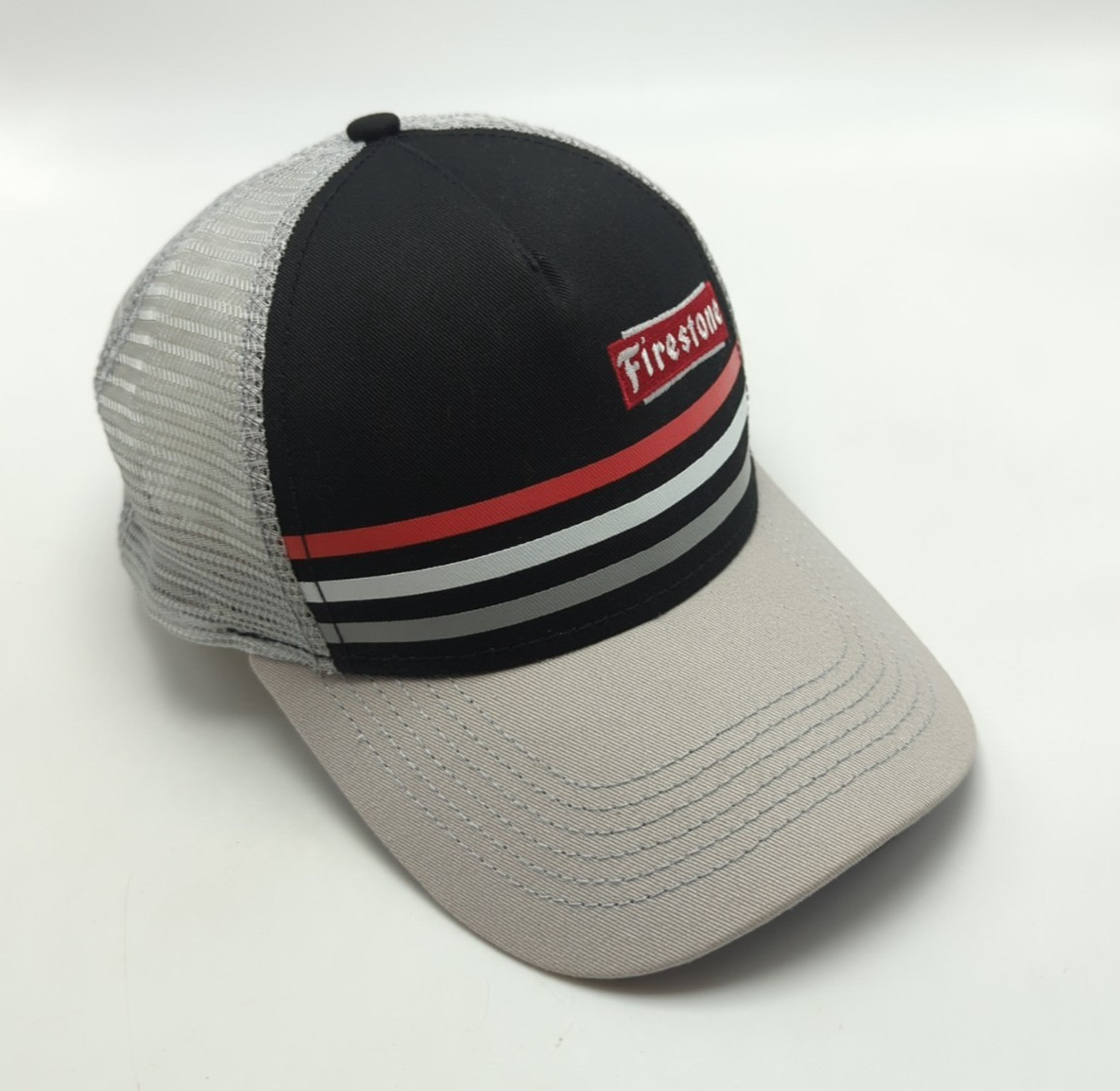 FIRESTONE hat black gray adjustable snapback cap - image 8