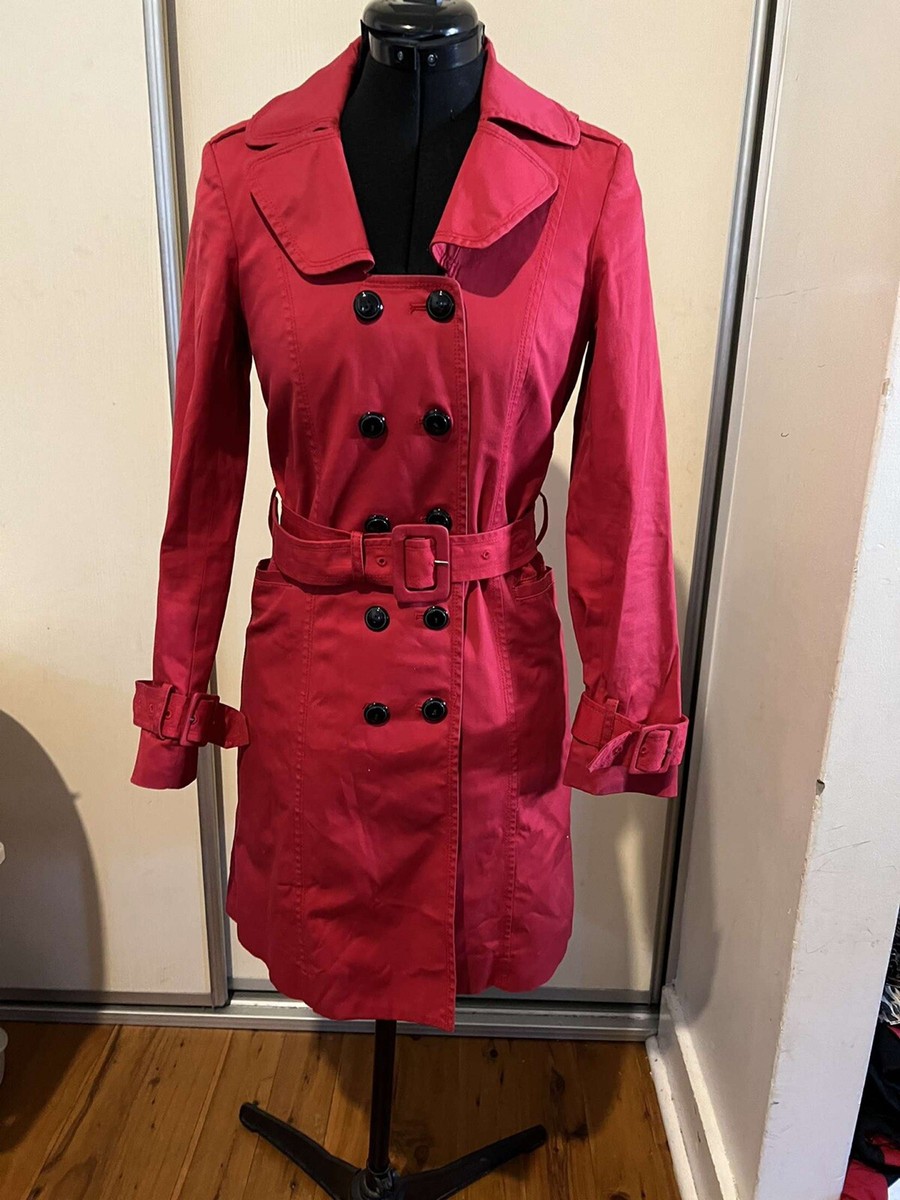 SABA designer Belted Red blazer jacket coat size UK