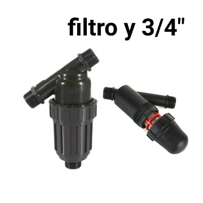 FILTRO Y In Linea 3/4" CON CARTUCCIA PER FILTRAGGIO ACQUA IRRIGAZIONE GIARDINO