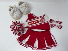 Build A Bear Cheerleader Outfit Shoes Red White