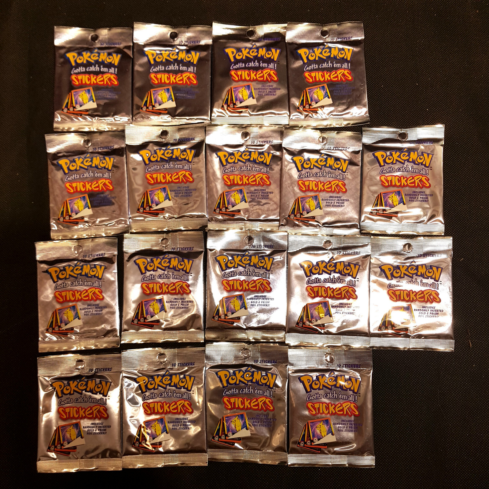 Pokemon Sticker Series 1 - 18 Packungen - Ovp - Sealed - 1999 -
