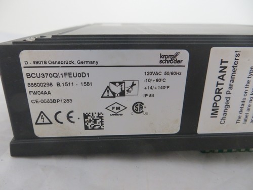KROM & SCHRODER BCU370QI1FEU0D1 88600298 BURNER CONTROL UNIT 120 VAC 50/60 HZ - Picture 4 of 4