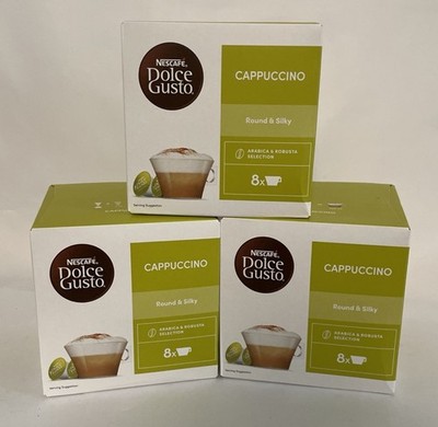 Nescafe Dolce Gusto Cappuccino Coffee Capsules   3 Boxes Of 8, 24 Capsules NEW