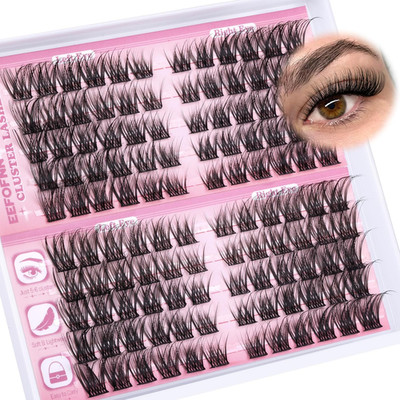 Wispy Lash Clusters Natural Eyelash Clusters C Curl Cluster Eyelash Extensions C
