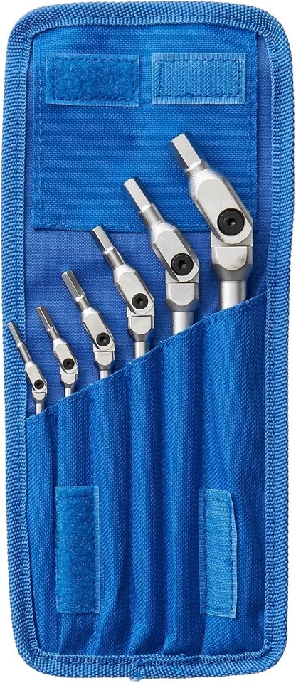 6PC Pivot Head Wrench Set, Sizes 3-10mm - Image 3 of 4