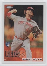 2010 Topps Chrome Wrapper Redemption Refractor Mike Leake #176 a6s