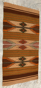 Vintage Navajo Handwoven Beautiful Native American Rug Carpet 57.8x28.3 In