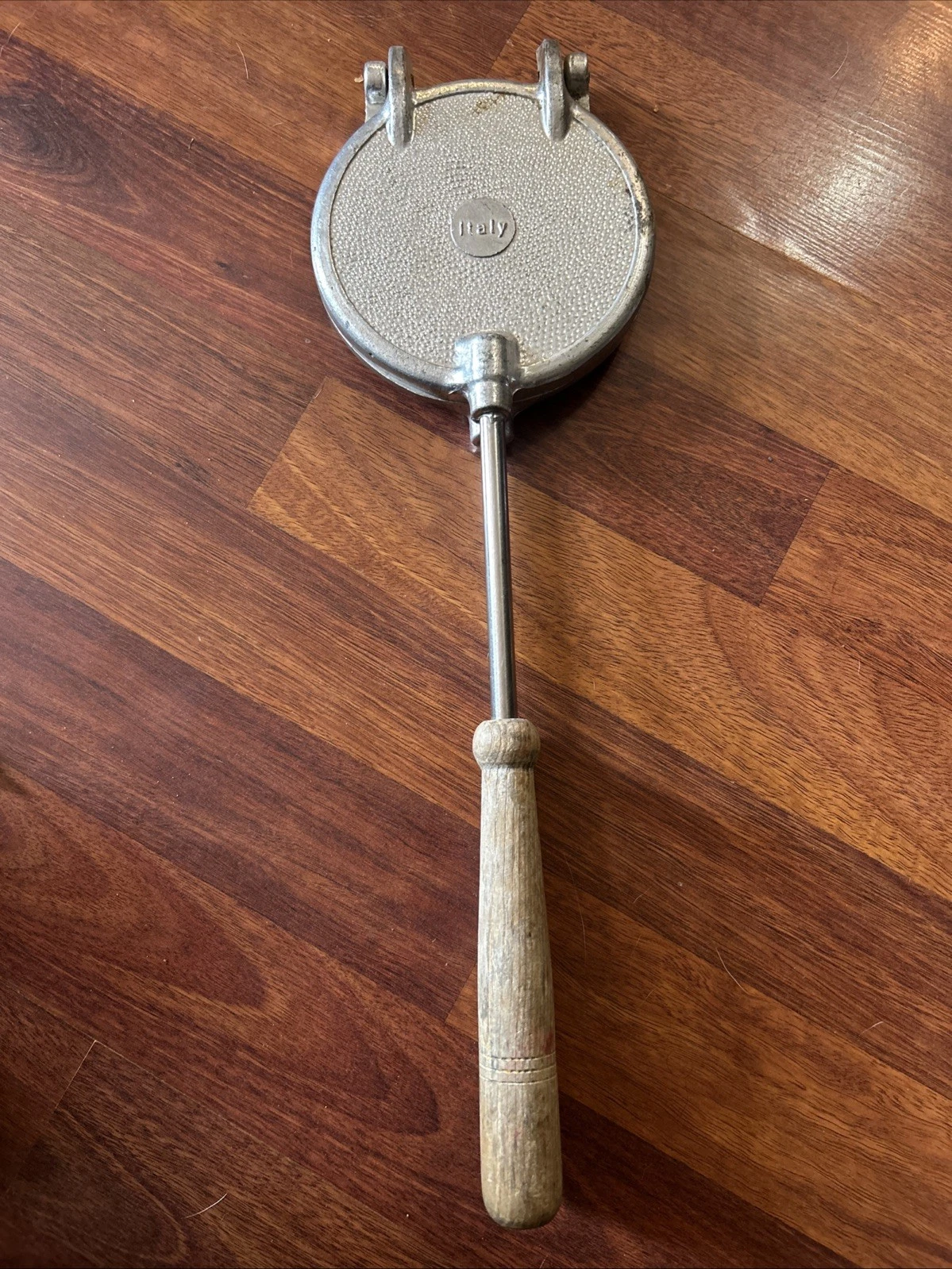 Vintage #4 Stovetop Cast IronAluminum Pizzelle Iron, Cookie Maker