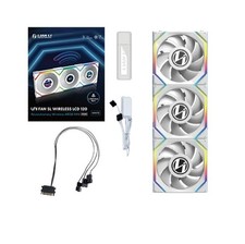 LIAN-LI 12SLLCD1W3W UNI FAN SL 2.4GHz Wireless 1.6" LCD RGB 120mm Fan White