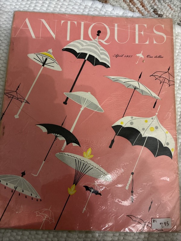 Vintage ANTIQUES Magazine April 1957