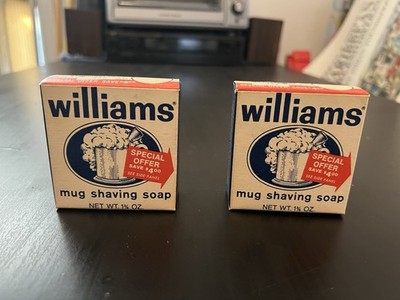 Vintage Williams Mug Shaving Soaps Two - FREE SHIPPING USA