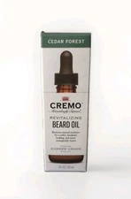 Cremo Revitalizing Beard Oil Cedar Forest Hydrates Soften Soothes Beard 1 Oz New