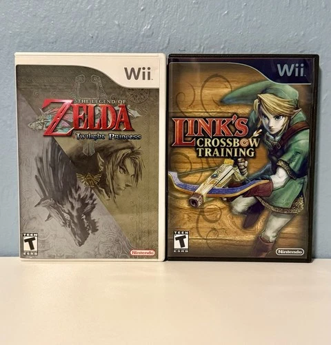 Legend of Zelda Twilight Princess Nintendo Wii CIB Complete + Links Crossbow