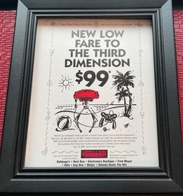 Virtual Boy Launch Console Nintendo Print Ad Poster Art 8&rdquo;x 10.5&rdquo;