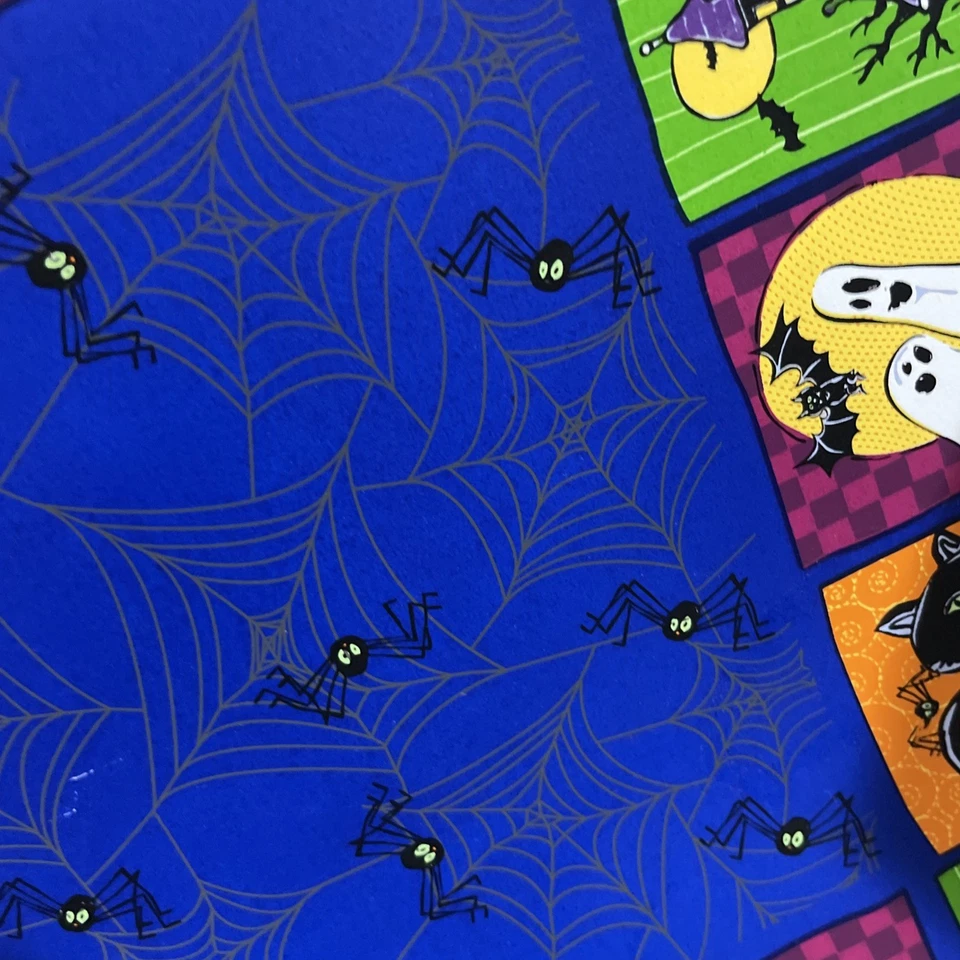 4 Vintage Vinyl Halloween Tischsets Katzen Haus Kürbis Jack-O-Lantern Fledermäuse - Bild 4 von 4