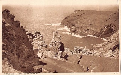 Castle Arch & North Coast Tintagel Cornwall unbespielte Postkarte (181)