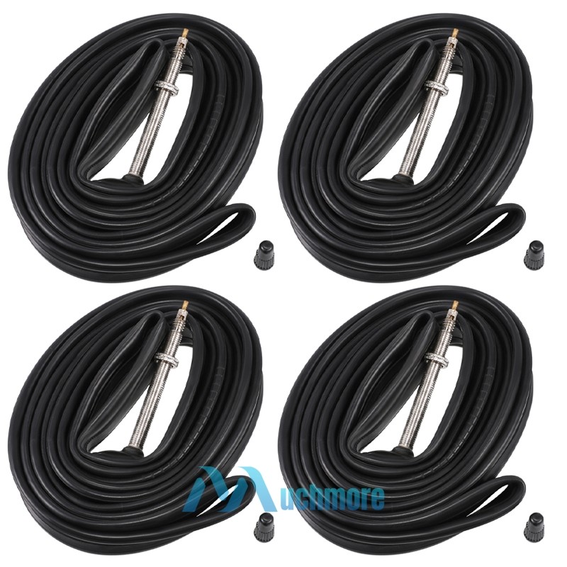 4 x Race Bike Inner Tube Heavy 700c x 18-25 with 60mm Presta Valve Removable