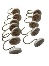 Vintage CHERUBS Shower Hooks Set Of 12