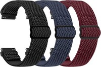 Uhrenarmband Nylon 16-24Mm Elastisch Verstellbar Aatmungsaktiv FüR Herren Damen