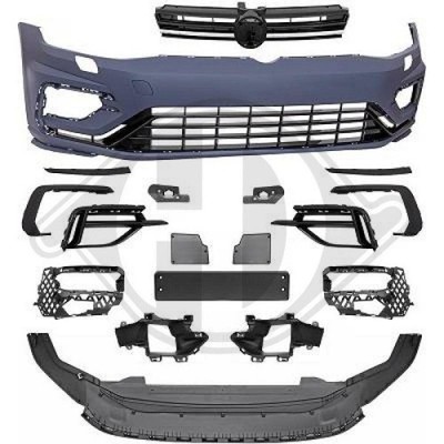 R-Optik Sport Stoßstange vorne für VW Golf 7 VII 5G 2017-2019 Grill SRA mit ABE