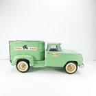 Vintage Tonka Farms Stake Truck Pressed Steel Green Horse 1964 Patina Original