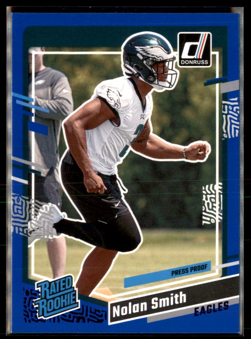 2023 DONRUSS FOOTBALL PRESS PROOF BLUE RATED ROOKIE NOLAN SMITH