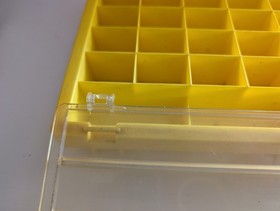 Vintage 80s 90s Galoob Micro Machines Yellow Storage Case w/86 Vehicles. 
