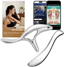 lifechill Metal Massage kit,Stainless Steel Body gua sha Tool,Pressure Point ...