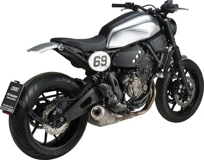 Portatarga Yamaha MT-07 XSR700 KEDO nero montaggio oscillante completo