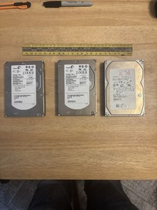 Lot of 3 15k RPM SAS Hard Drives 3.5 FOR PARTS