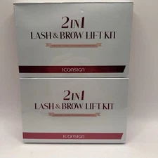 2 Iconsign 2 In 1 LASH & BROW LIFT KIT | Exp 12/2025 Sealed W/ Fast Shipping!