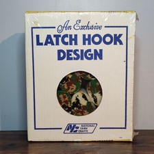 Vintage Exclusive Latch Hook Kit  Reflections  20x27 National Yarn Crafts Sealed