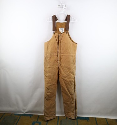 Vintage 90s Walls Mens Medium Distressed Quilted Canvas Overalls 