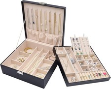 ProCase 2 Layers Jewelry Box for Women