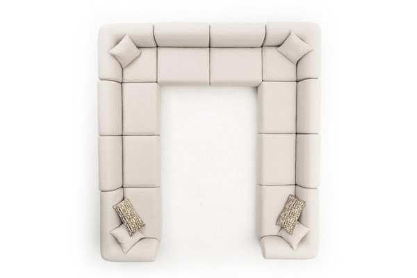 Sofa U-Form Polstersofa Wohnzimmer Ecksofa Modern Design Wohnlandschaft-image