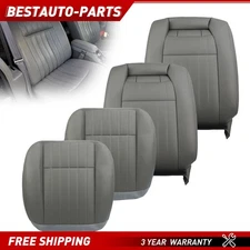 For 1994 1995 1996 Chevy Impala SS Leather Driver & Passenger Seat Cover Gray US