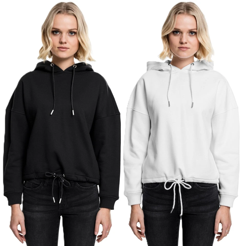 Urban Classics Ladies Kimono Hoody Damen Kapuzenpullover Hoodie Brushed Fleece - Bild 1 von 4