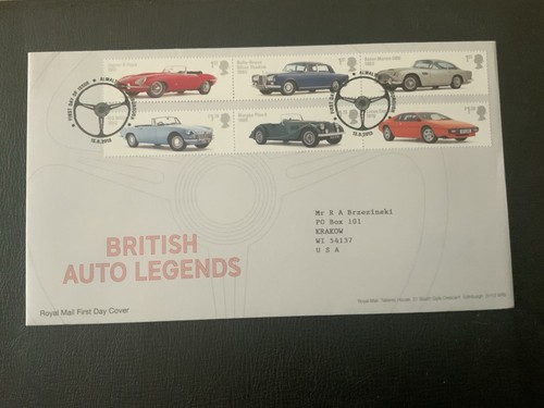 Great Britain 2013 #3212-3218 British Auto Legends - 2 FDCs