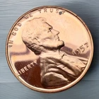 1957-P Lincoln Wheat Proof ~ Lighter Red Color ~ Fantastic Mirrors  ~ F80