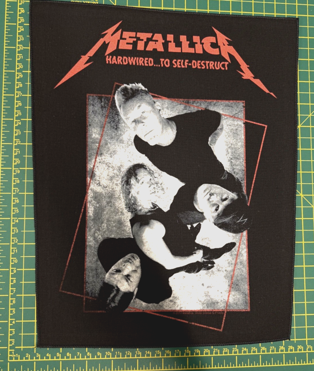 Metallica Hardwired Over View Large Size Sew On Back Patch Officially Licensed